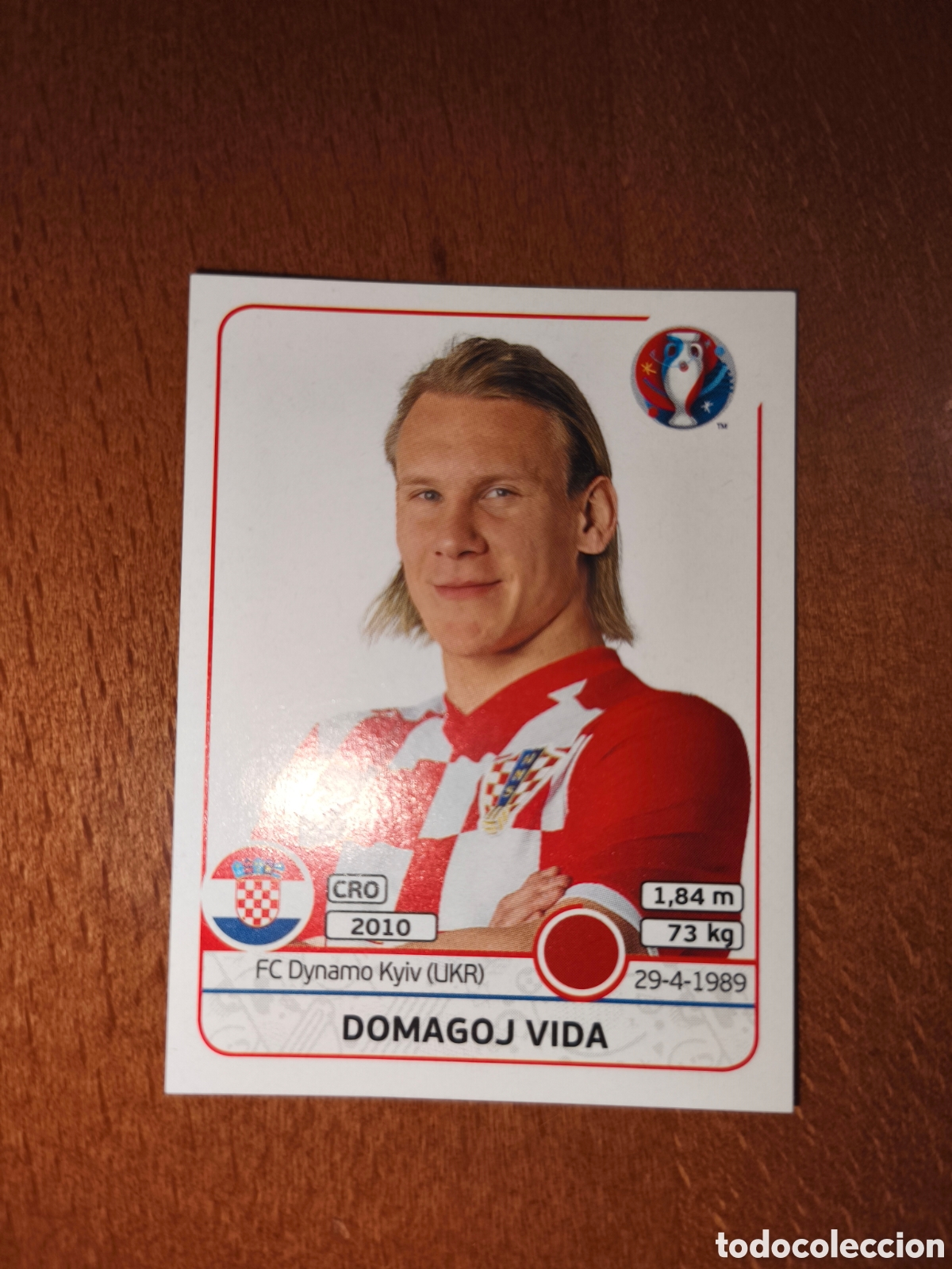 Cromos de F&uacute;tbol: Domagoj Vida n&deg;440 UEFA Euro 2016 Croacia