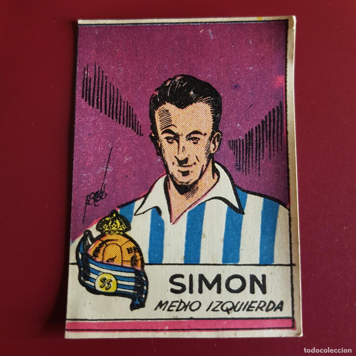 Cromos de F&uacute;tbol: CISNE - ALBUM FUTBOLISTICO 1942 42 - SOCIEDAD - SIMON - NUNCA PEGADO