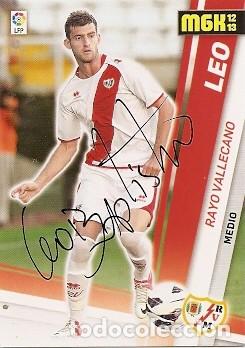Cromos de F&uacute;tbol: CROMO FIRMADO - AUTOGRAFO FUTBOL - LEO BAPTISTAO - RAYO VALLECANO