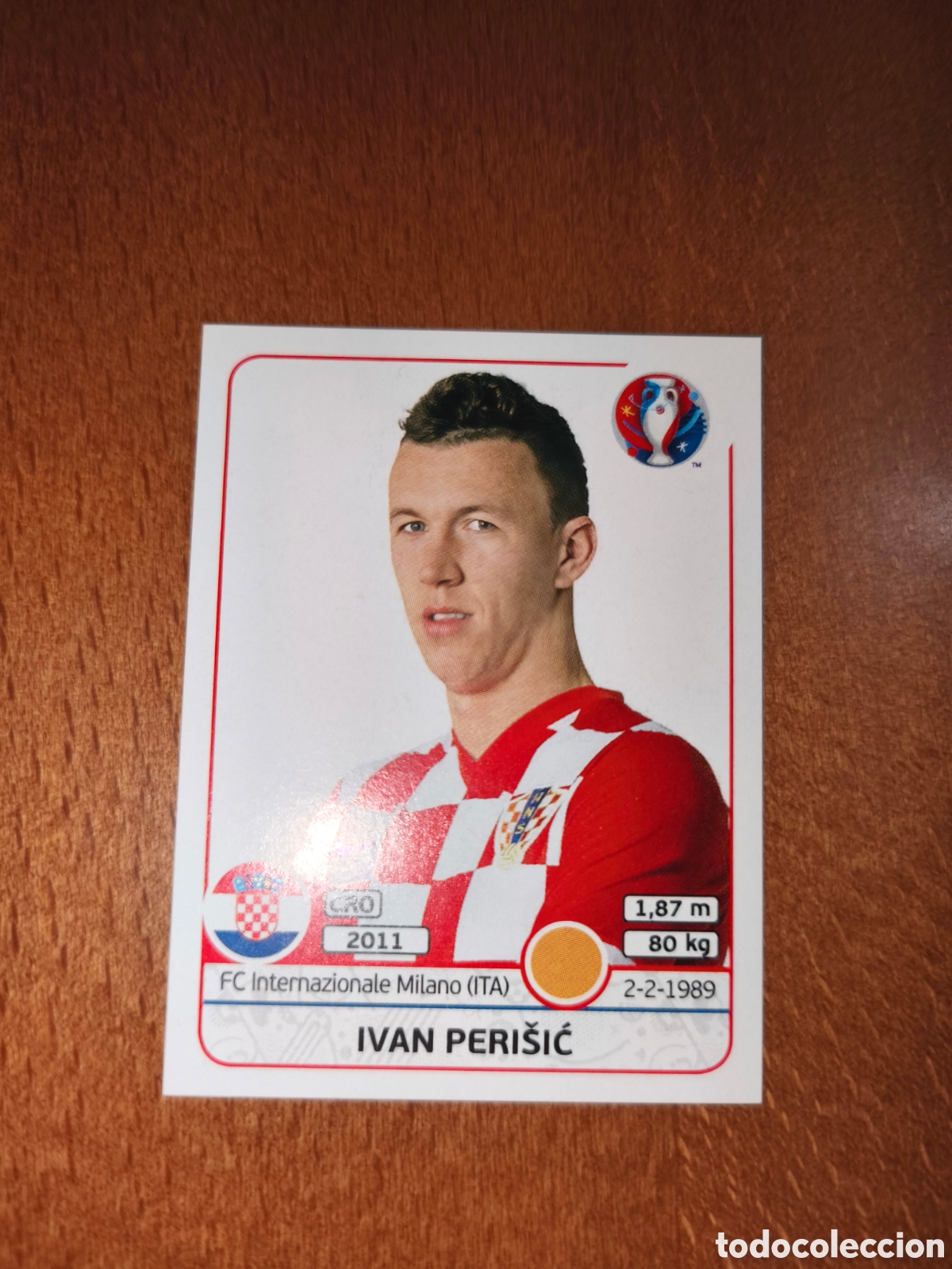 Cromos de F&uacute;tbol: Ivan Perisic n&deg;451 UEFA Euro 2016 Croacia