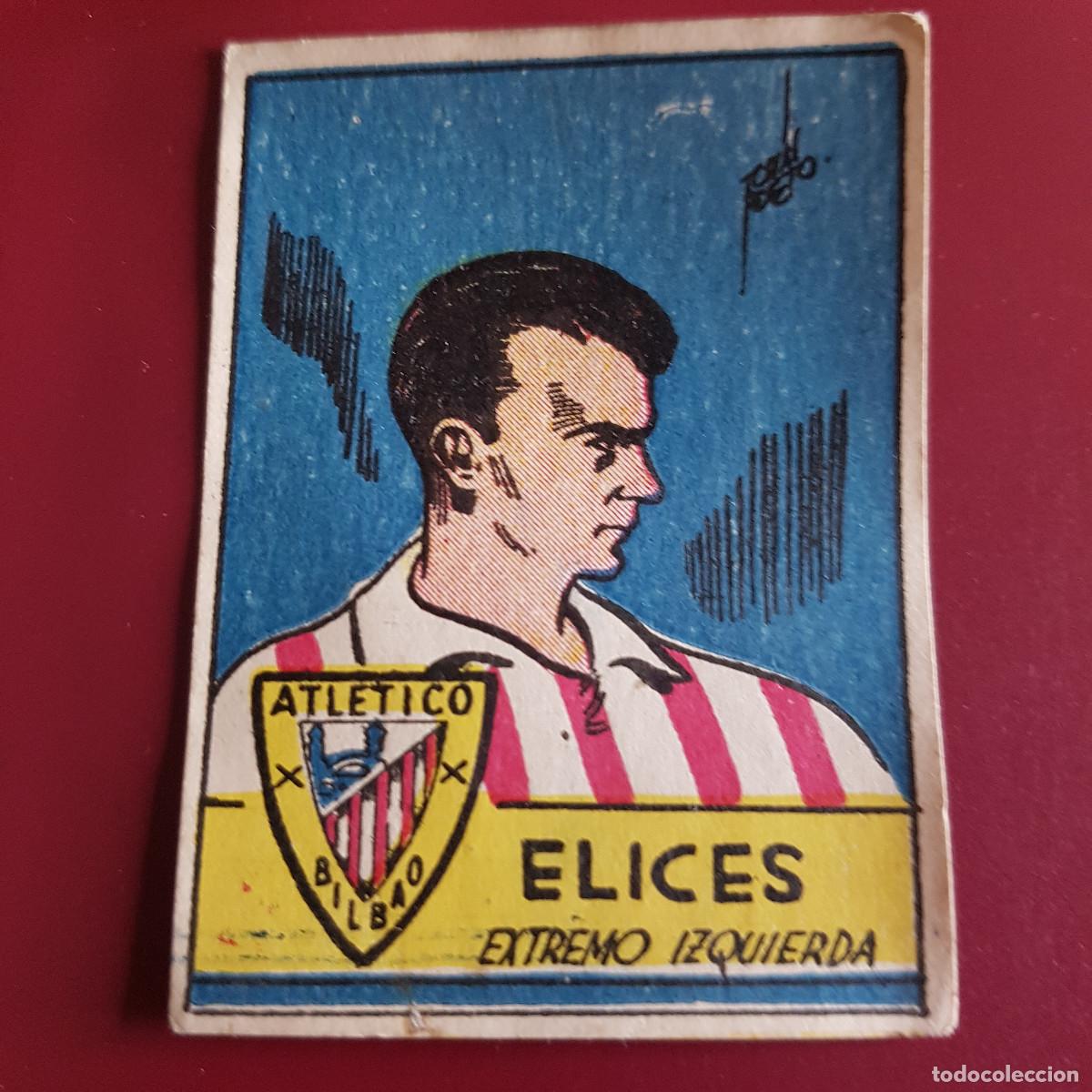 Cromos de F&uacute;tbol: CISNE - ALBUM FUTBOLISTICO 1942 42 - BILBAO - ELICES - NUNCA PEGADO