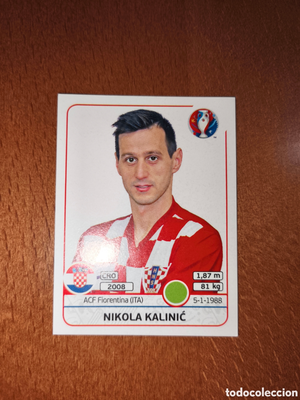 Cromos de F&uacute;tbol: Nikola Kalinic n&deg;455 UEFA Euro 2016 Croacia