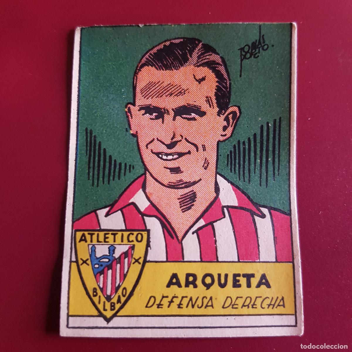 Cromos de F&uacute;tbol: CISNE - ALBUM FUTBOLISTICO 1942 42 - BILBAO - ARQUETA - NUNCA PEGADO