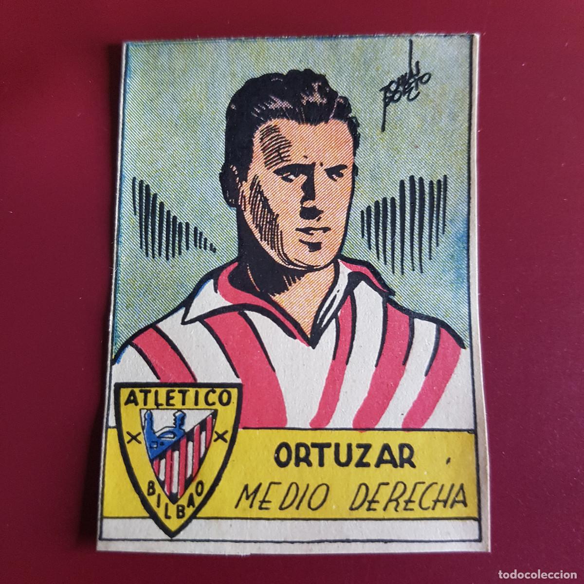 Cromos de F&uacute;tbol: CISNE - ALBUM FUTBOLISTICO 1942 42 - BILBAO - ORTUZAR - NUNCA PEGADO