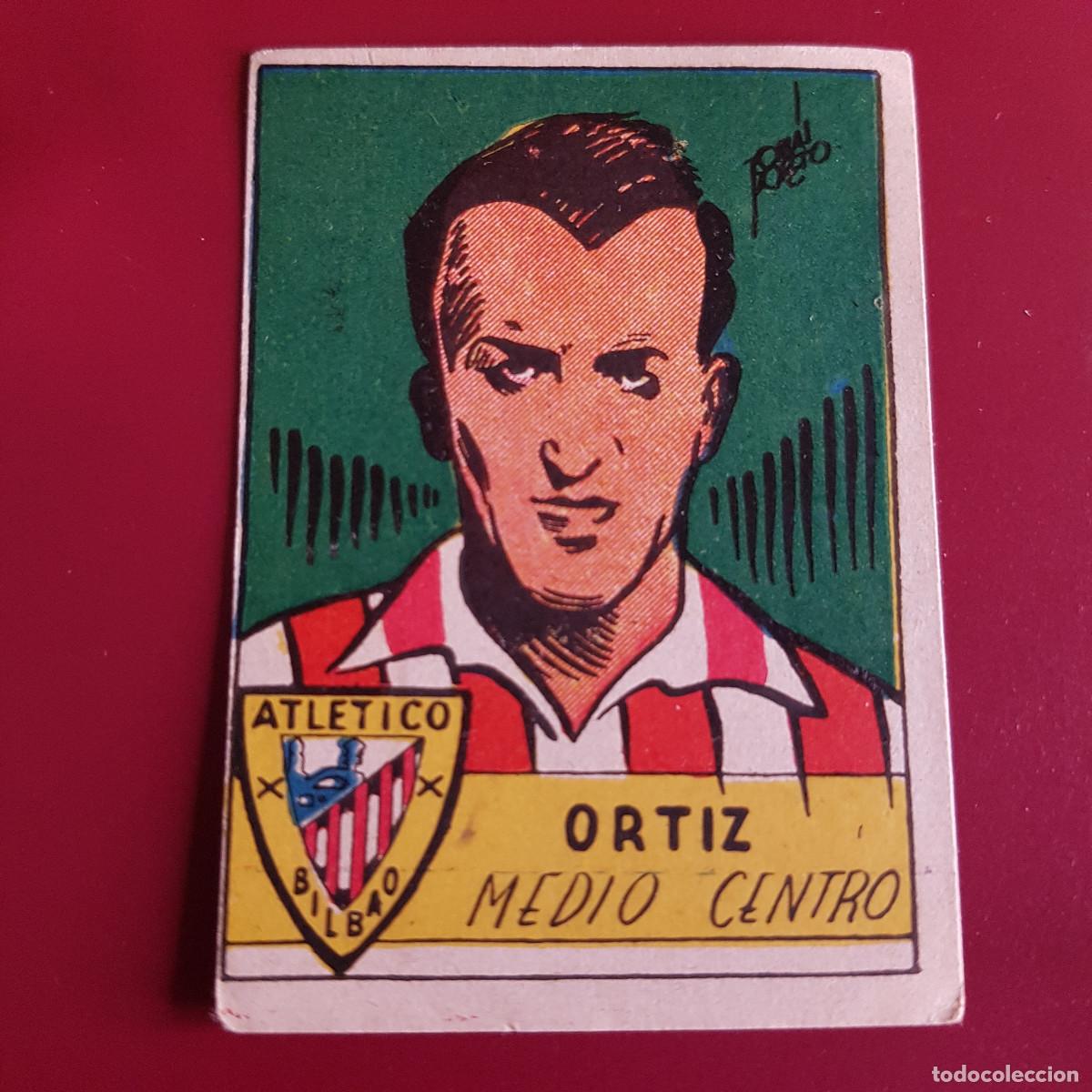 Cromos de F&uacute;tbol: CISNE - ALBUM FUTBOLISTICO 1942 42 - BILBAO - ORTIZ - NUNCA PEGADO