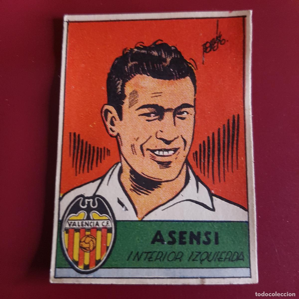 Cromos de F&uacute;tbol: CISNE - ALBUM FUTBOLISTICO 1942 42 - VALENCIA - ASENSI - NUNCA PEGADO