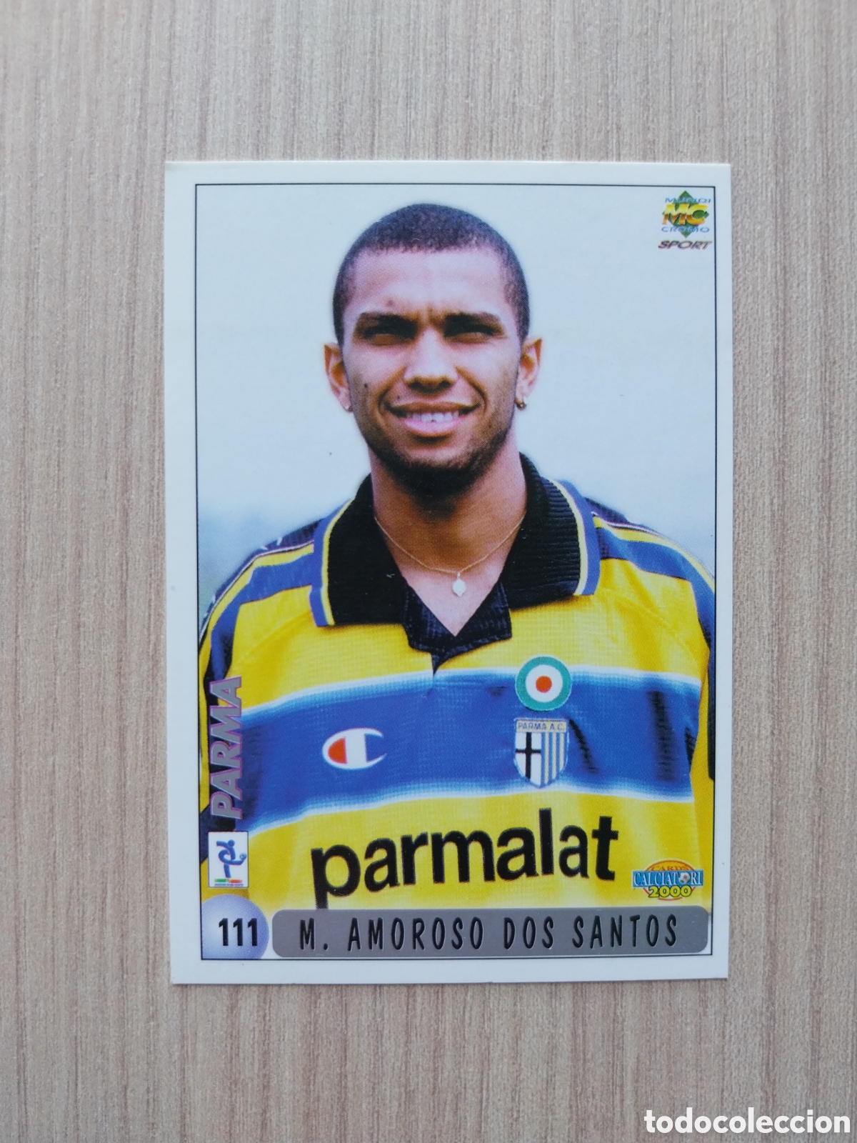Cromos de F&uacute;tbol: AMOROSO DOS SANTOS JOHNNIER MONTA&Ntilde;O N&deg; 111 CALCIATORI 1999 2000 99 00 PARMA MUNDICROMO ITALIA F&Uacute;TBOL