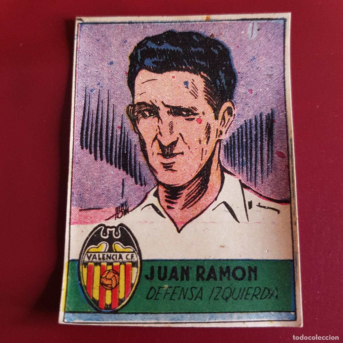 Cromos de F&uacute;tbol: CISNE - ALBUM FUTBOLISTICO 1942 42 - VALENCIA - JUAN RAMON - NUNCA PEGADO