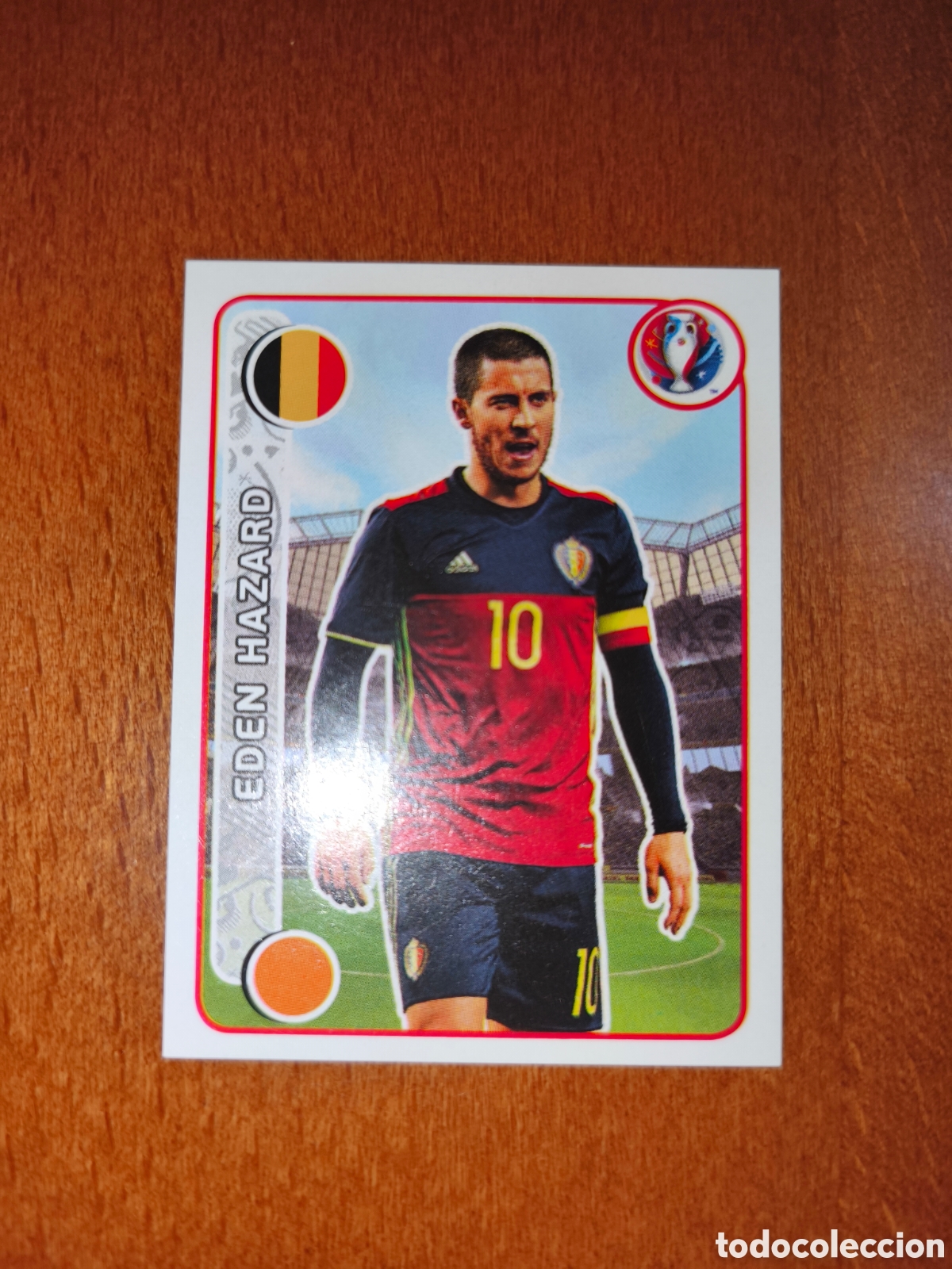 Cromos de F&uacute;tbol: Eden Hazard n&deg;485 UEFA Euro 2016 B&eacute;lgica