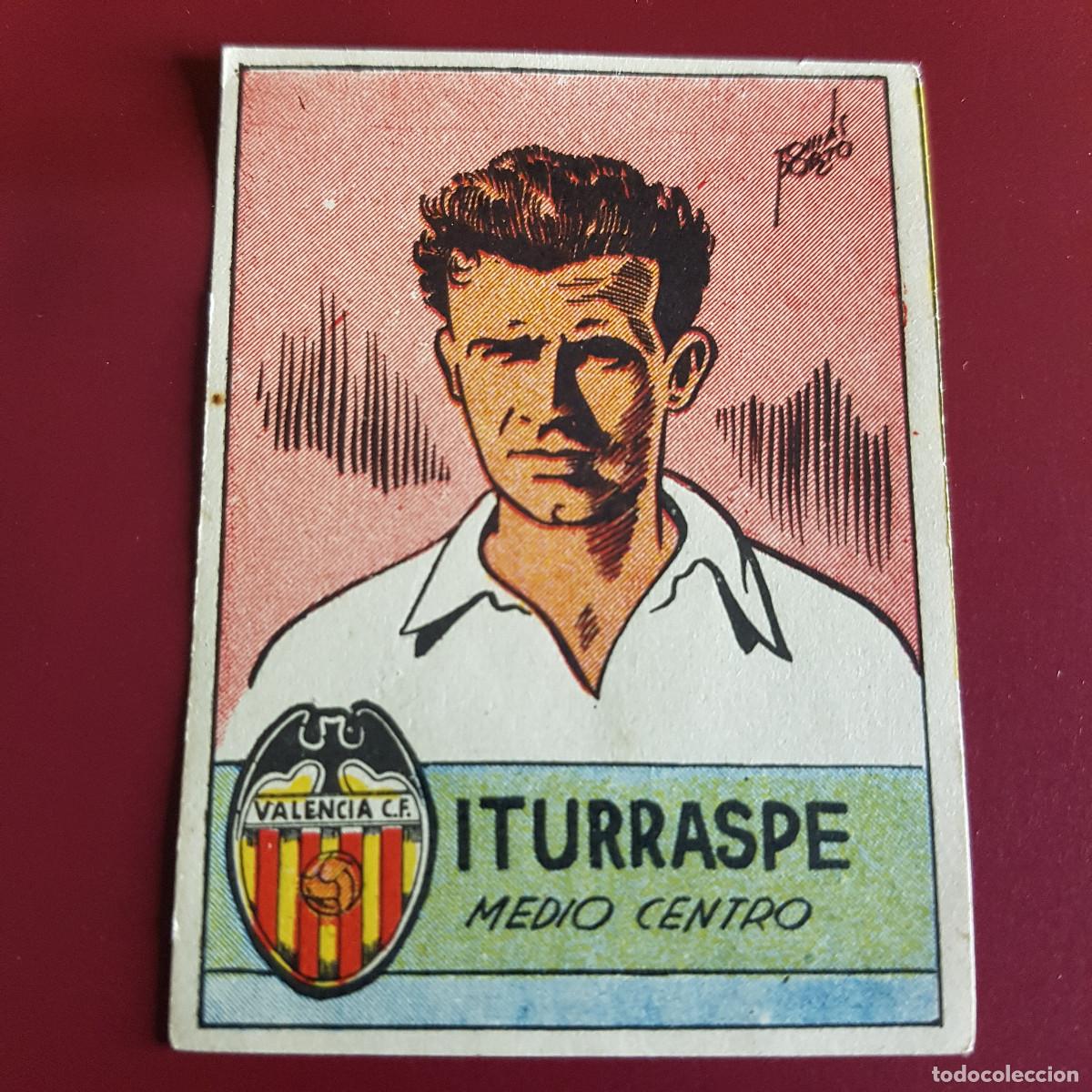 Cromos de F&uacute;tbol: CISNE - ALBUM FUTBOLISTICO 1942 42 - VALENCIA - ITURRASPE - NUNCA PEGADO