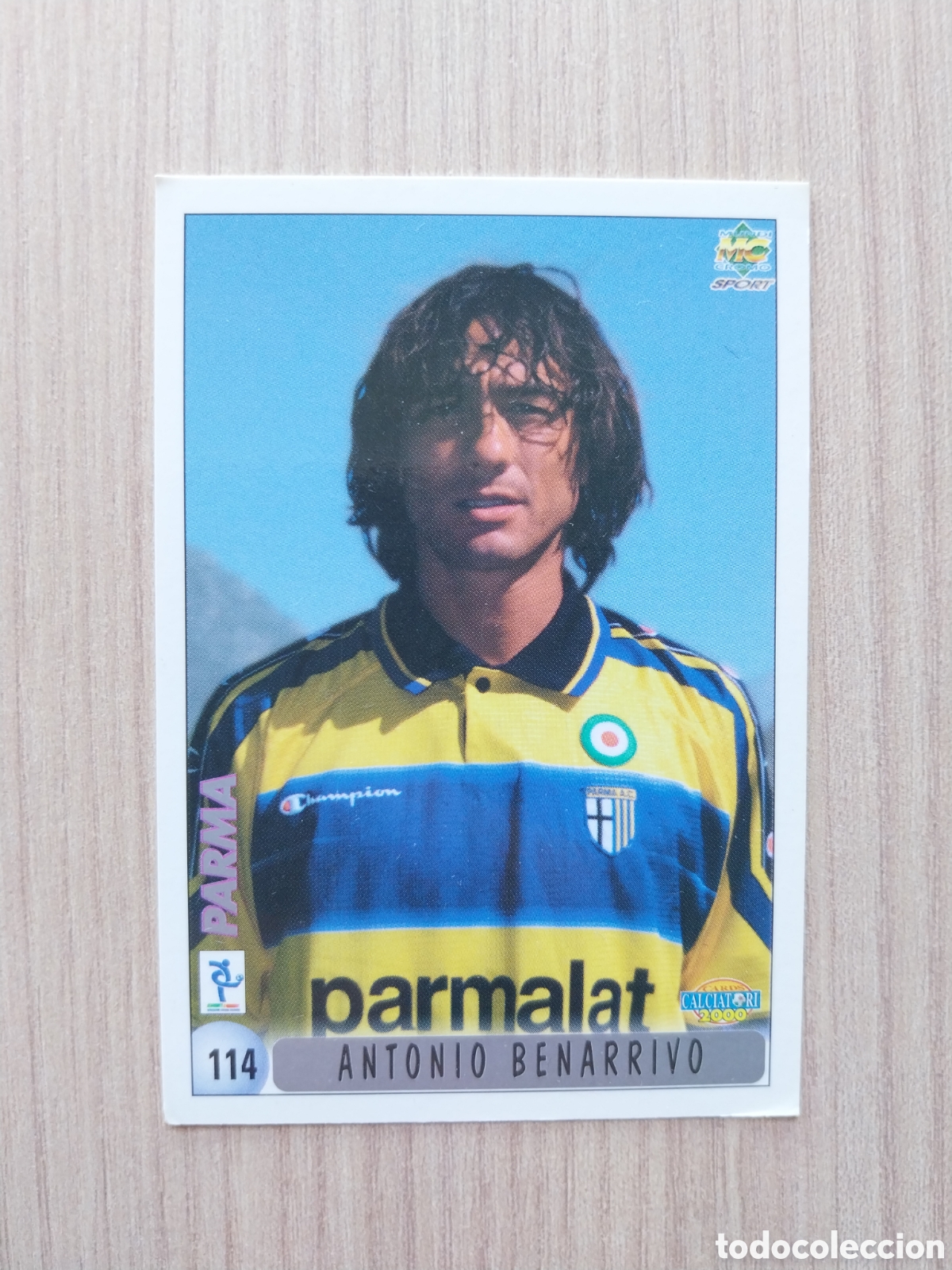 Cromos de F&uacute;tbol: ANTONIO BENARRIVO MICHELE SERENA N&deg; 114 CALCIATORI 1999 2000 99 00 PARMA MUNDICROMO ITALIA F&Uacute;TBOL
