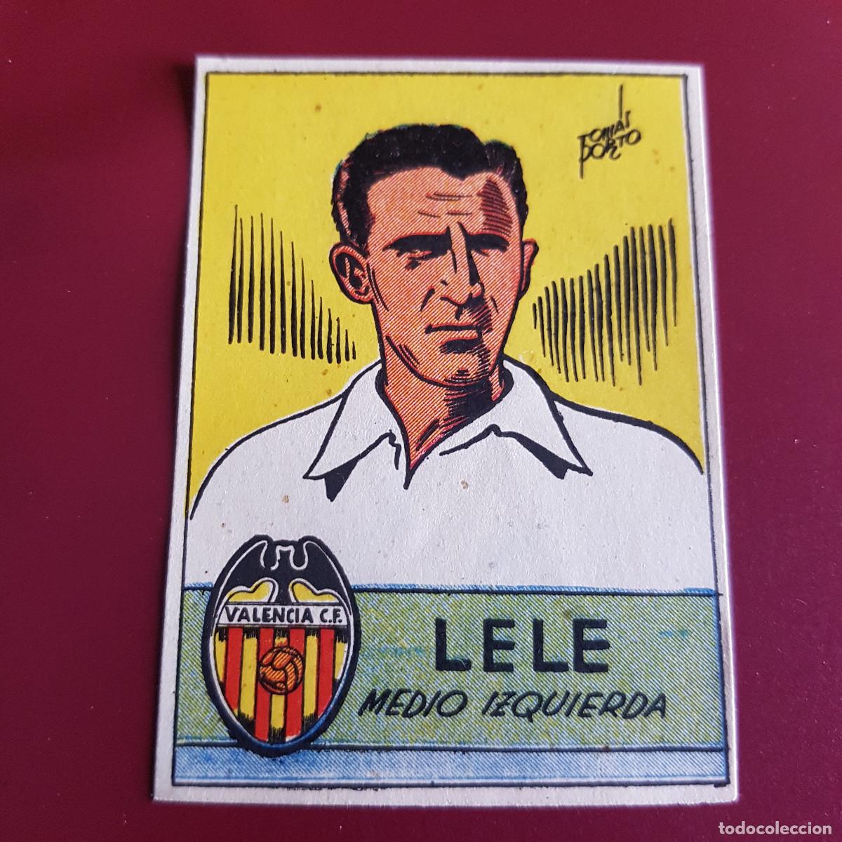 Cromos de Futebol: CISNE - ALBUM FUTBOLISTICO 1942 42 - VALENCIA - LELE - NUNCA PEGADO