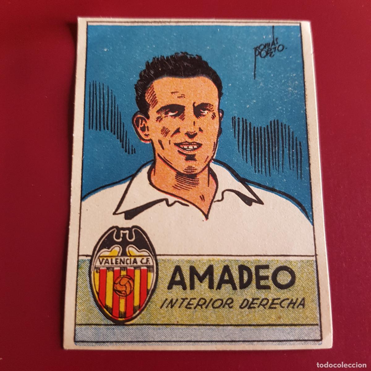 Cromos de Futebol: CISNE - ALBUM FUTBOLISTICO 1942 42 - VALENCIA - AMADEO - NUNCA PEGADO