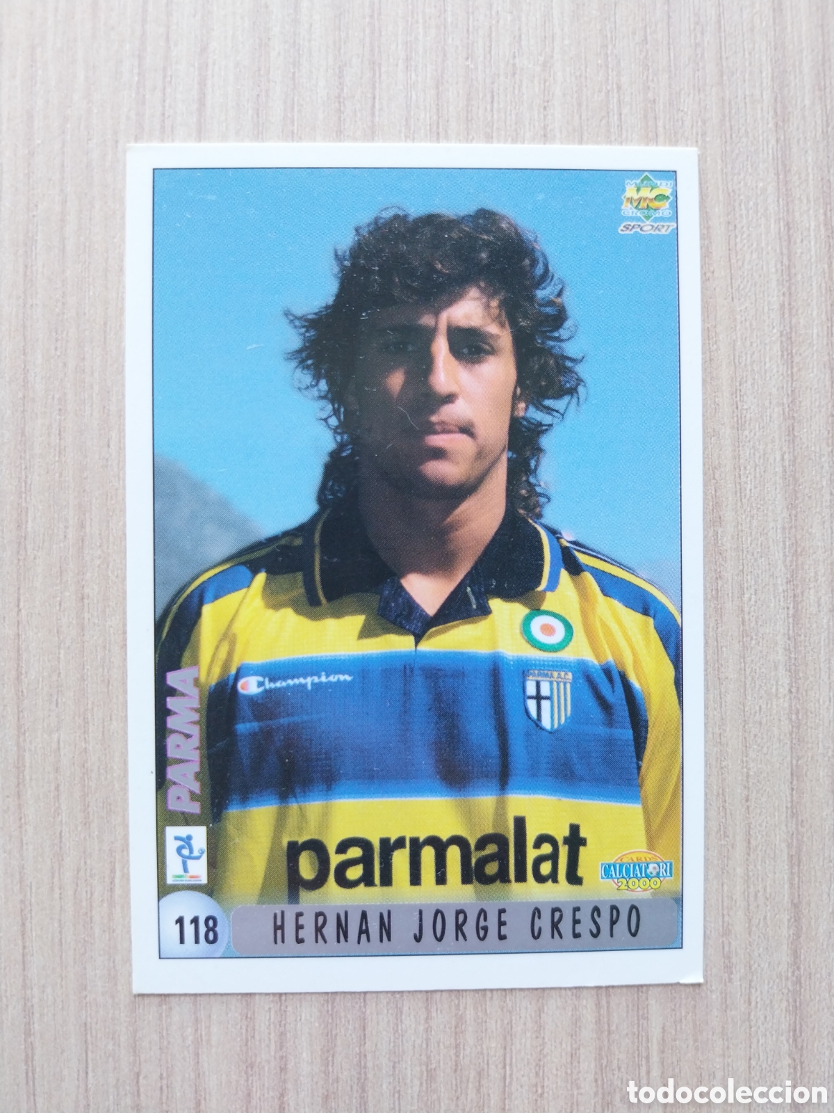 Cromos de F&uacute;tbol: HERNAN JORGE CRESPO PAOLO VANOLI N&deg; 118 CALCIATORI 1999 2000 99 00 PARMA MUNDICROMO ITALIA F&Uacute;TBOL