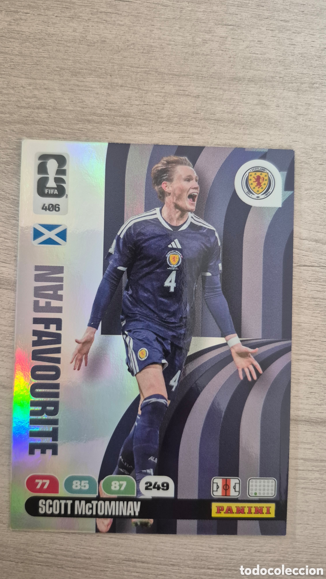Cromos de F&uacute;tbol: N&deg;406 Fan Favourite Escocia Scott McMominay Adrenalyn FIFA World Cup 26