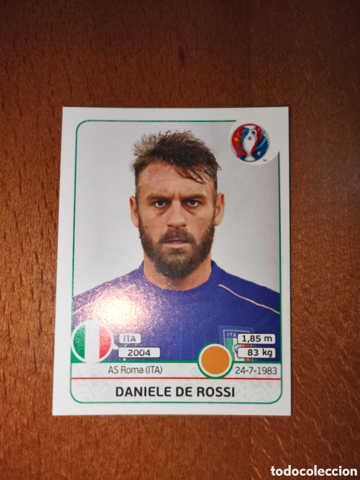 Cromos de F&uacute;tbol: Daniele De Rossi n&deg;504 UEFA Euro 2016 Italia