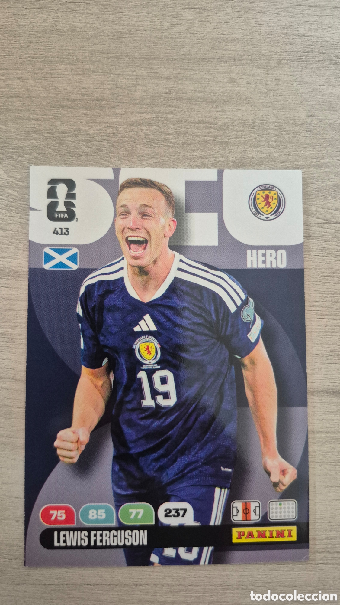 Cromos de F&uacute;tbol: N&deg;413 Escocia Lewis Ferguson Adrenalyn FIFA World Cup 26