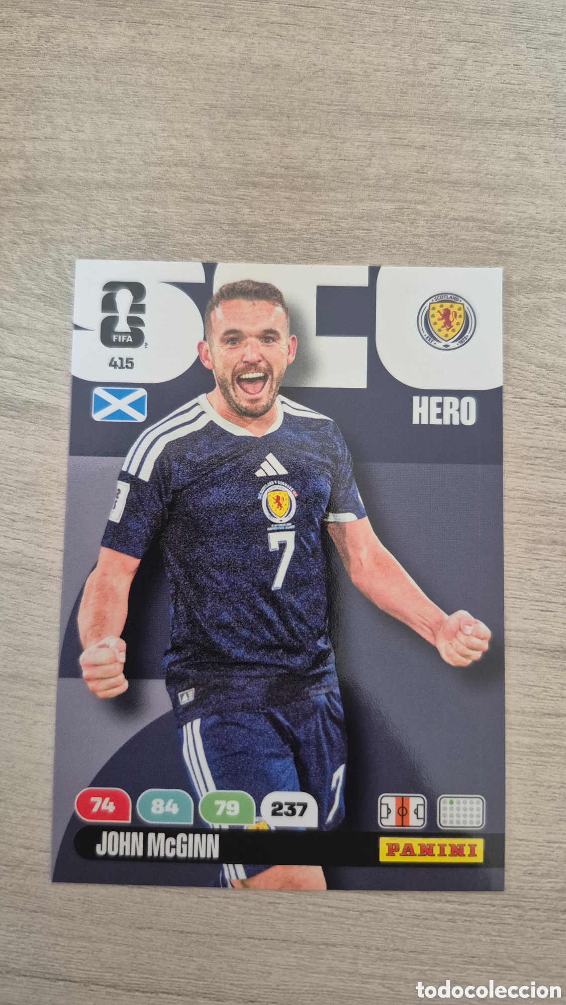 Cromos de F&uacute;tbol: N&deg;415 Escocia John McGinn Adrenalyn FIFA World Cup 26
