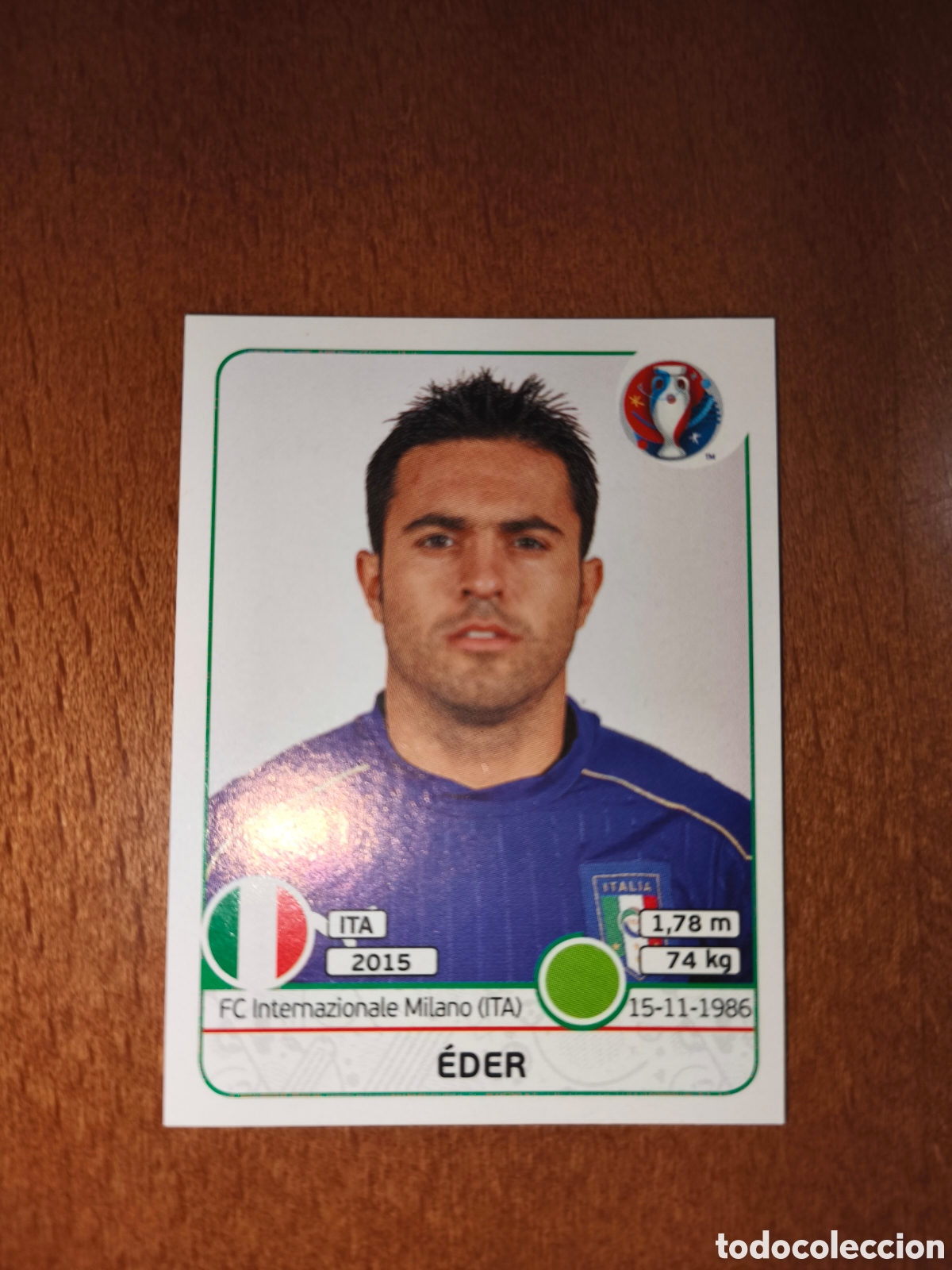 Cromos de F&uacute;tbol: Eder n&deg;515 UEFA Euro 2016 Italia