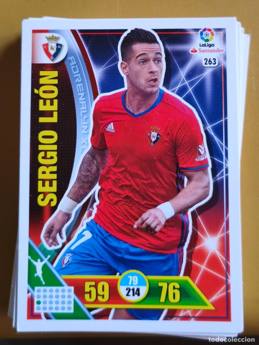 Cromos de f&uacute;tbol: sergio leon, adrenalyn 2016 17 - Foto 1