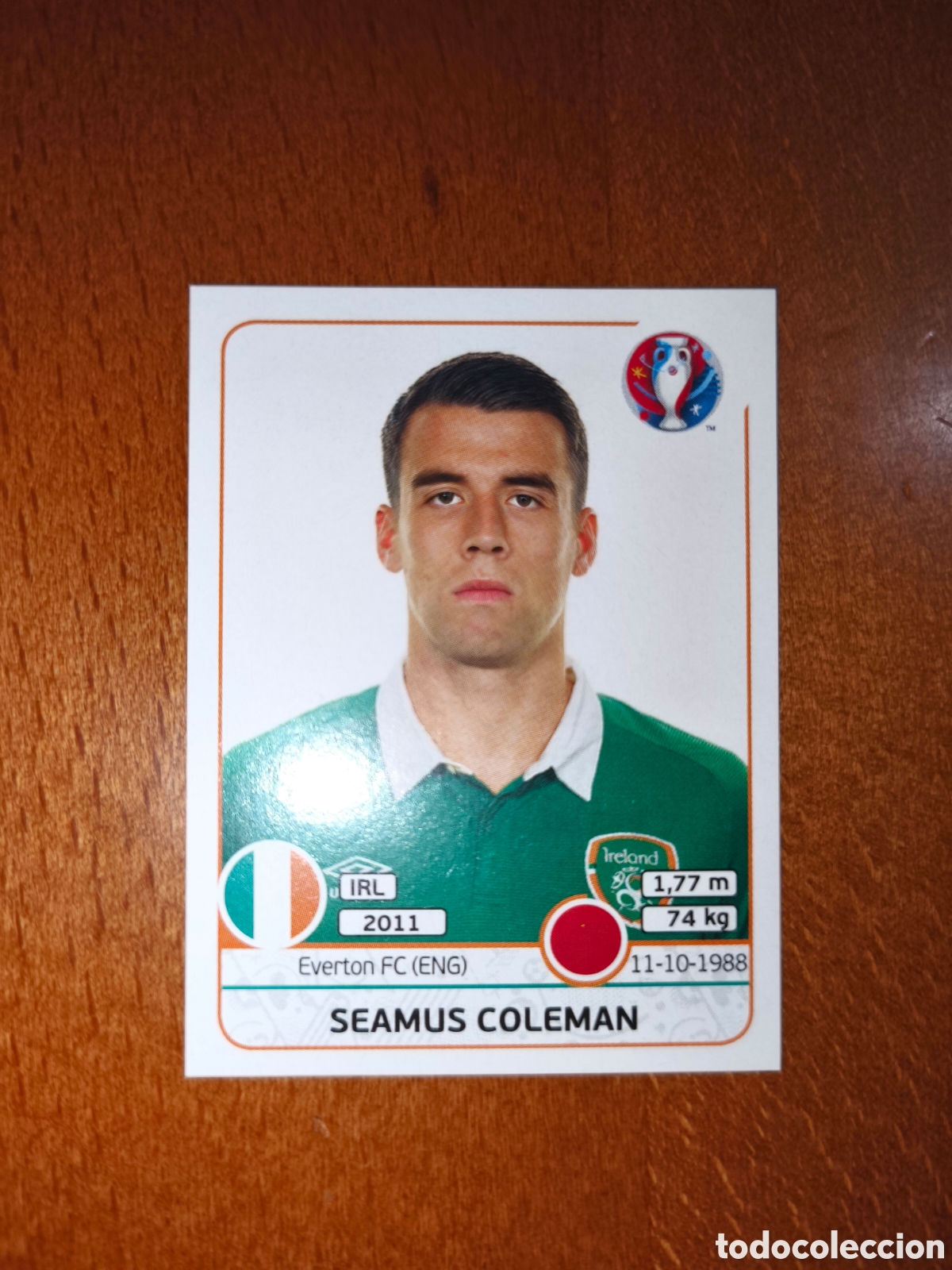 Cromos de Futebol: Seamus Coleman n&deg;521 UEFA Euro 2016 Irlanda