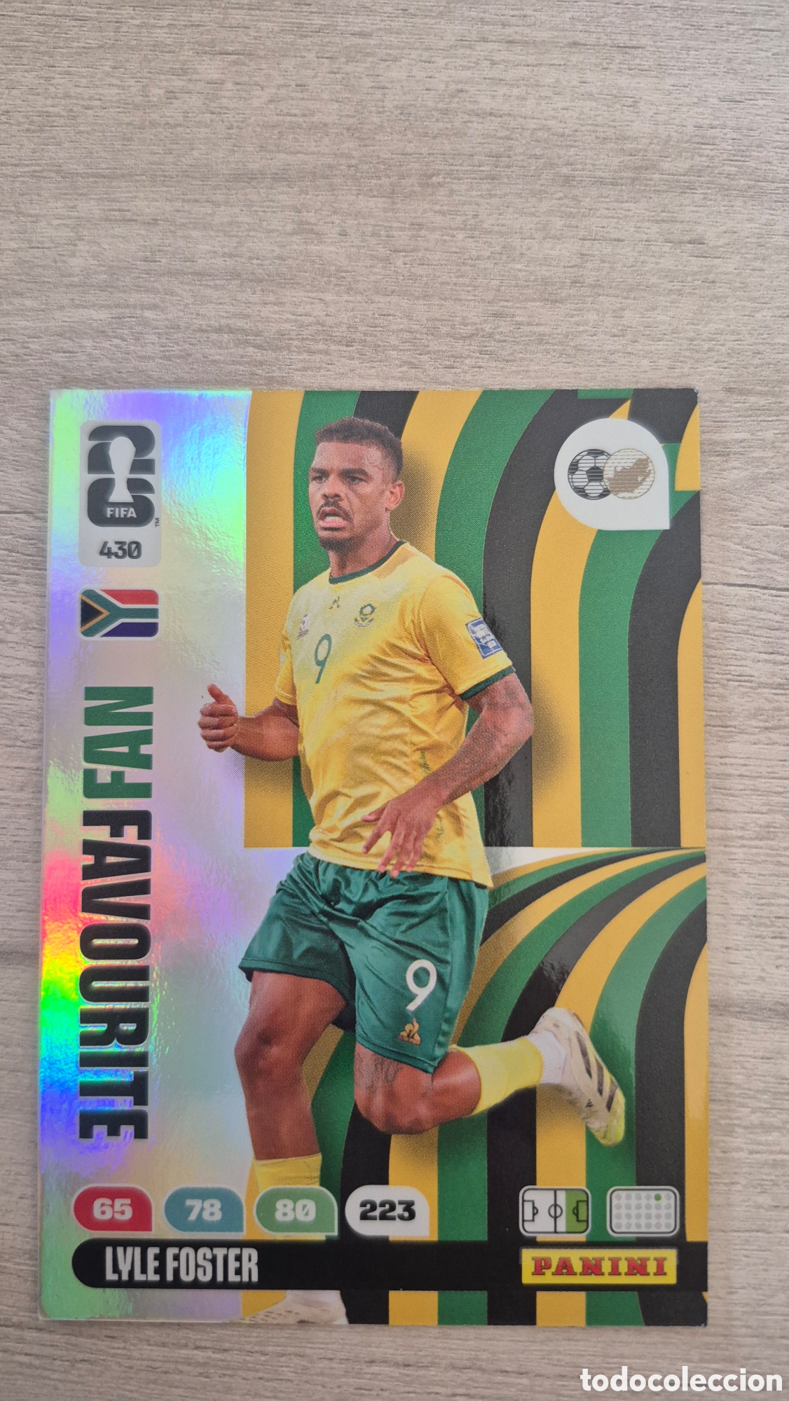 Figurine di Calcio: N&deg;430 Fan Favourite Sud&aacute;frica Lyle Foster Adrenalyn FIFA World Cup 26