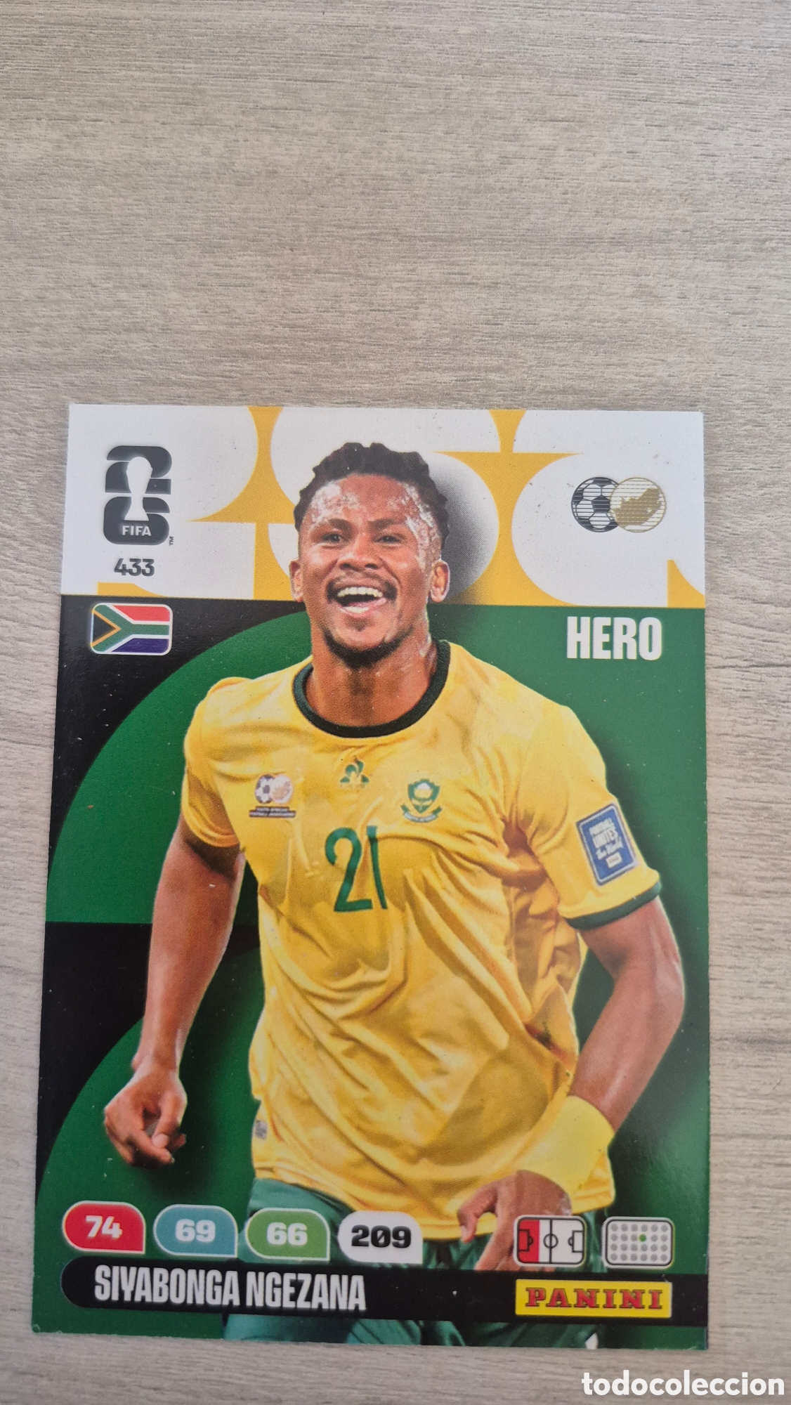 Cromos de F&uacute;tbol: N&deg;433 Sud&aacute;frica Siyabonga Ngezana Adrenalyn FIFA World Cup 26