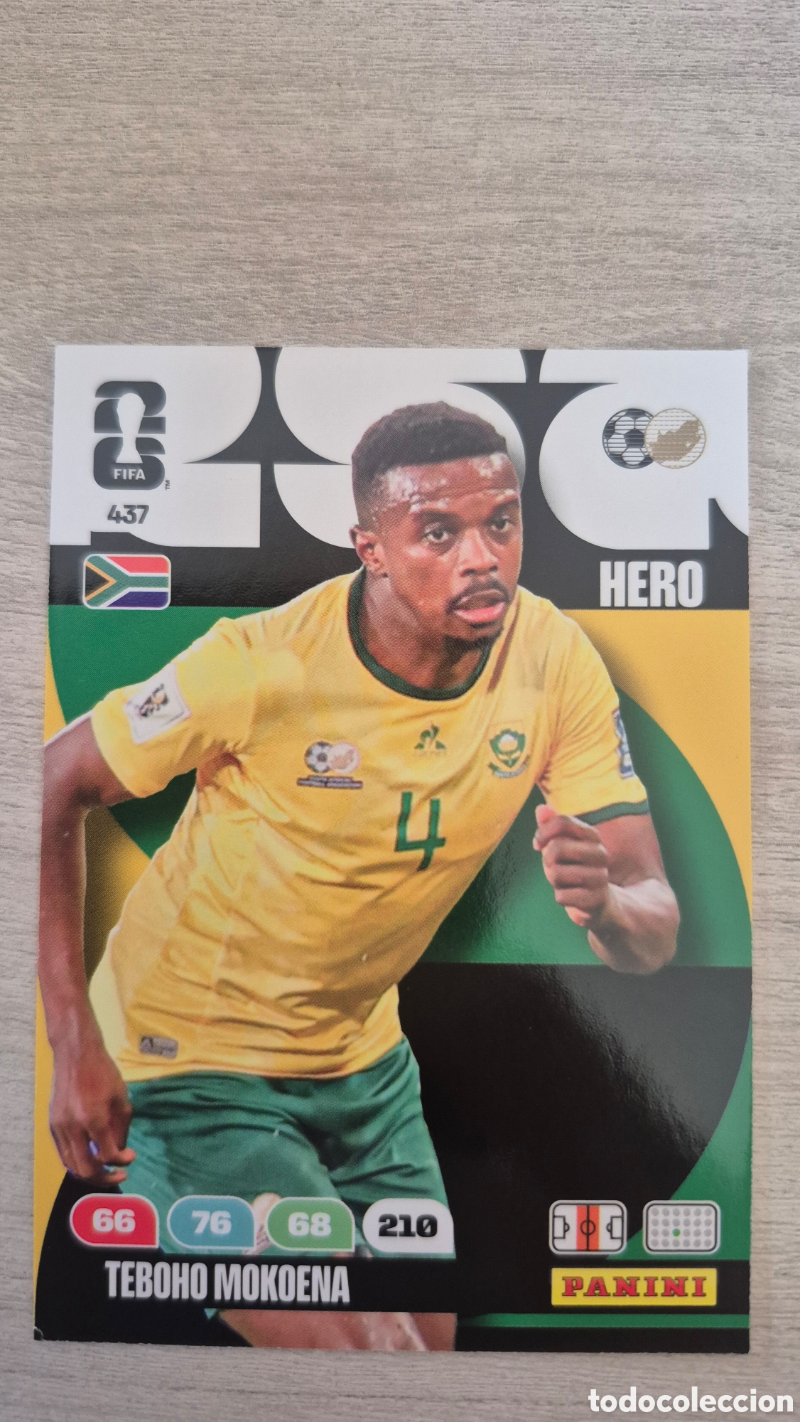 Football Stickers: N&deg;437 Sud&aacute;frica Teboho Mokoena Adrenalyn FIFA World Cup 26