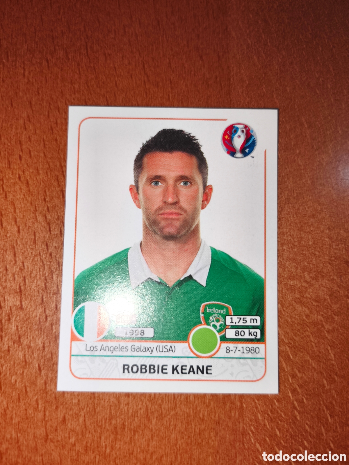 Football Stickers: Robbie Keane n&deg;534 UEFA Euro 2016 Irlanda