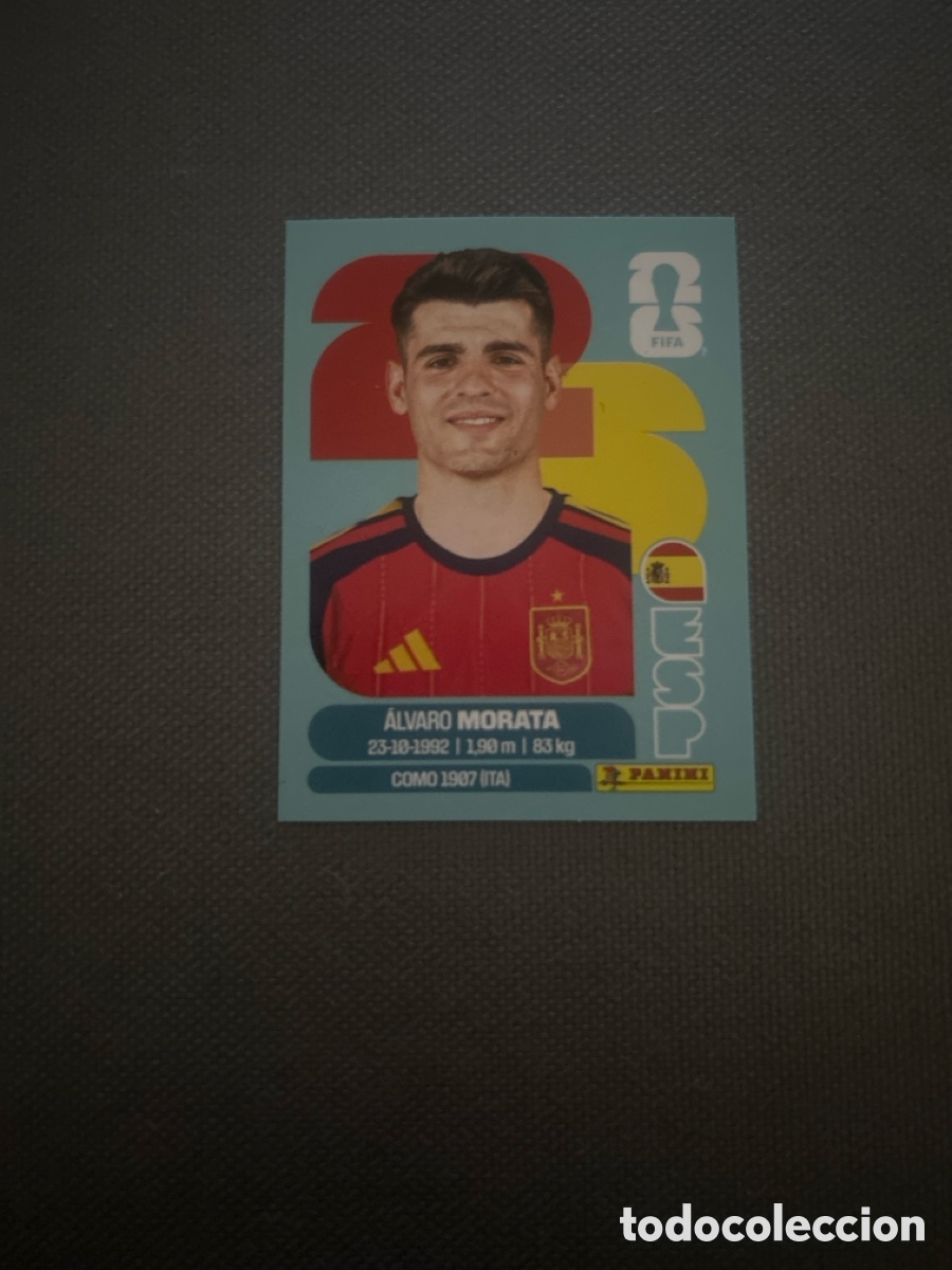 Football Stickers: &Aacute;lvaro Morata ESP 19 Espa&ntilde;a Mundial FIFA World Cup 2026 26