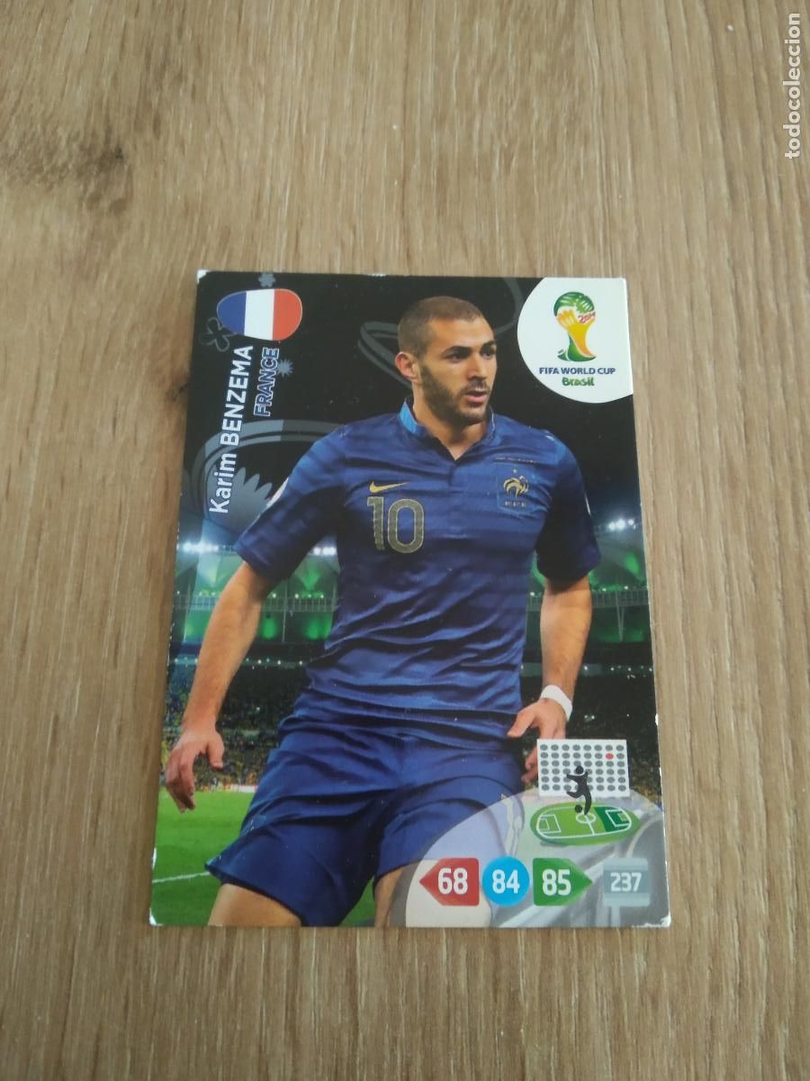 Figurine di Calcio: BENZEMA FRANCIA CROMO FUTBOL PANINI ADRENALYN MUNDIAL 2014 WORLD CUP COPA DEL MUNDO