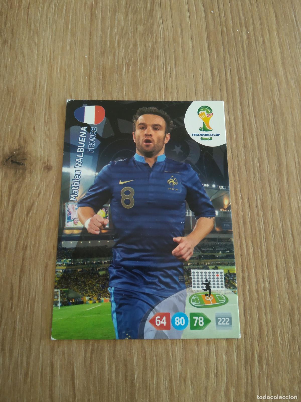 Fu&szlig;ball-Sticker: VALBUENA FRANCIA CROMO FUTBOL PANINI ADRENALYN MUNDIAL 2014 WORLD CUP COPA DEL MUNDO