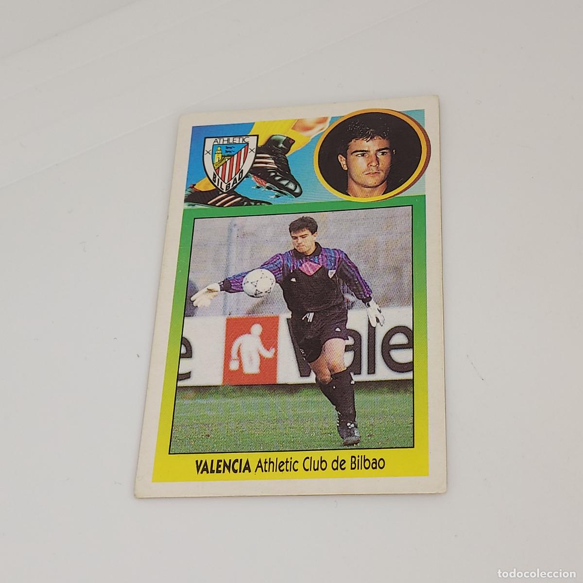 Cromos de F&uacute;tbol: CROMO VALENCIA ATHLETIC CLUB DE BILBAO 1993 1994 93 94 EDICIONES ESTE CARTON SIN PEGAR