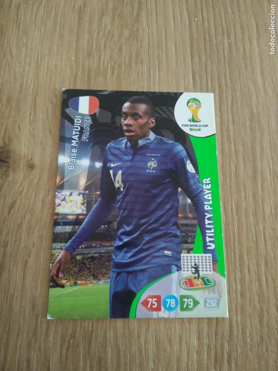 Cartes &agrave; collectionner de Football: MATUIDI FRANCIA CROMO FUTBOL PANINI ADRENALYN MUNDIAL 2014 WORLD CUP COPA DEL MUNDO