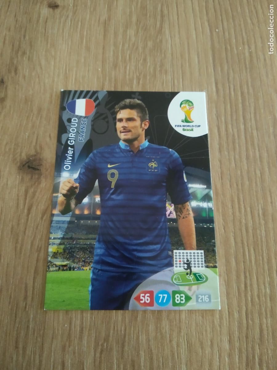 Cromos de F&uacute;tbol: GIROUD FRANCIA CROMO FUTBOL PANINI ADRENALYN MUNDIAL 2014 WORLD CUP COPA DEL MUNDO