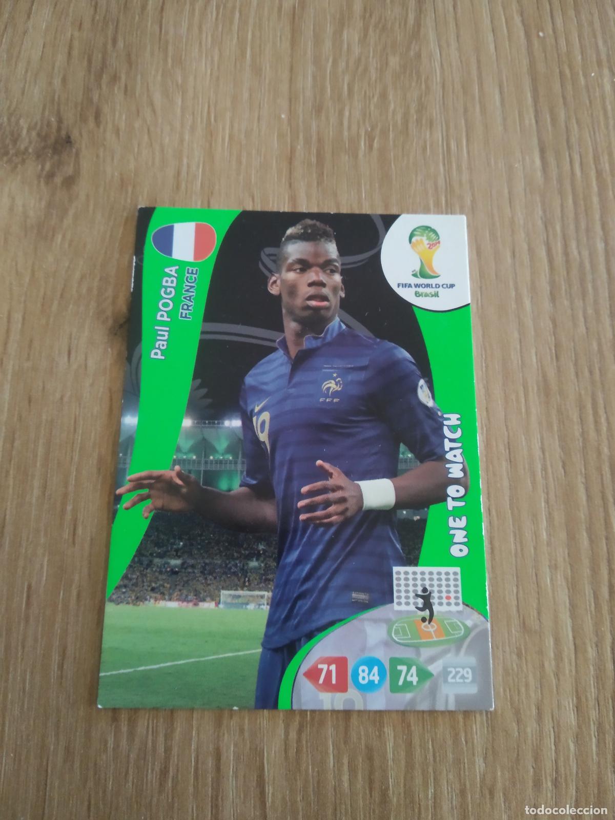 Cromos de F&uacute;tbol: POGBA FRANCIA CROMO FUTBOL PANINI ADRENALYN MUNDIAL 2014 WORLD CUP COPA DEL MUNDO