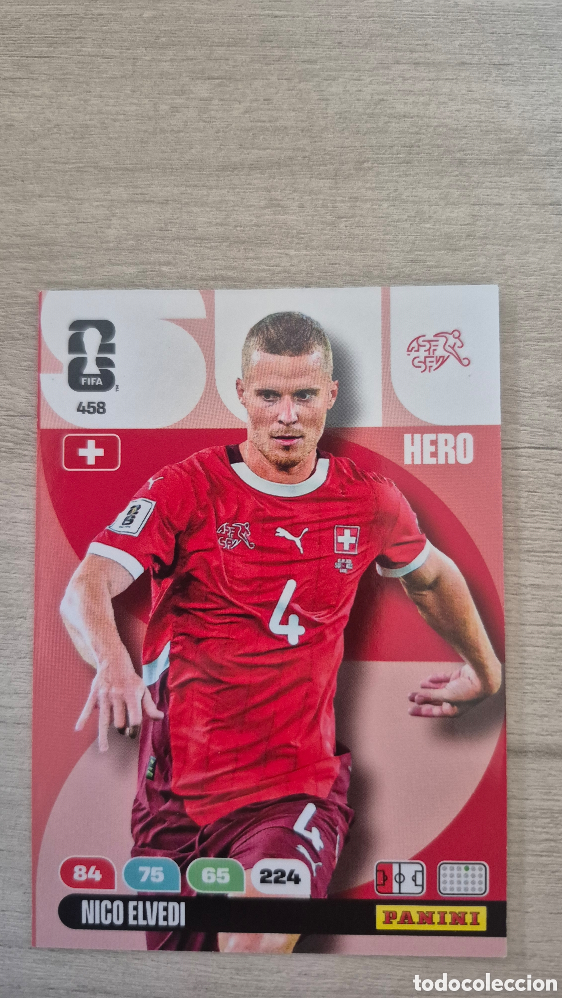 Cromos de F&uacute;tbol: N&deg;458 Suiza Nico Elvedi Adrenalyn FIFA World Cup 26