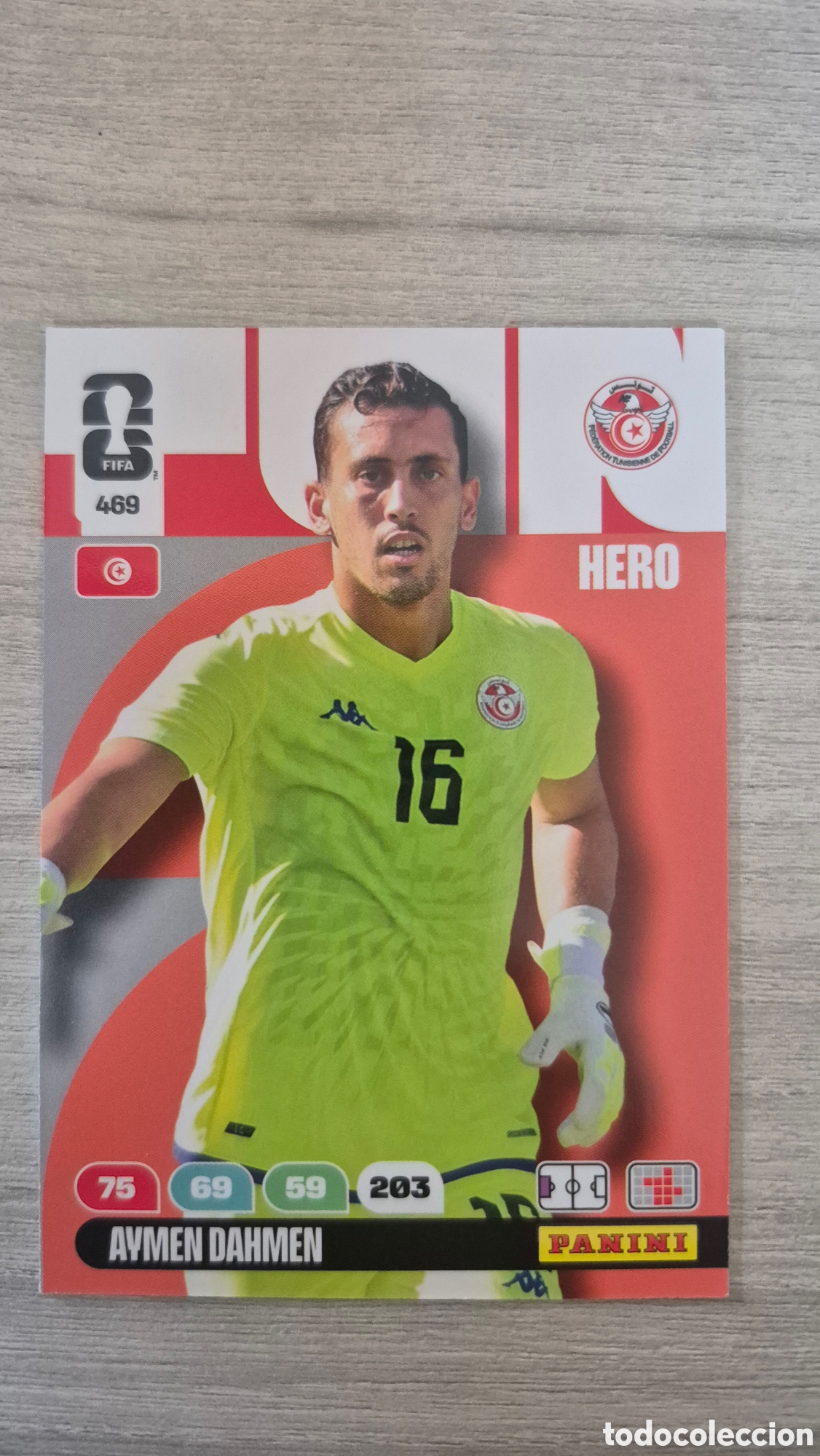 Cromos de F&uacute;tbol: N&deg;469 T&uacute;nez Aymen Dahmen Adrenalyn FIFA World Cup 26