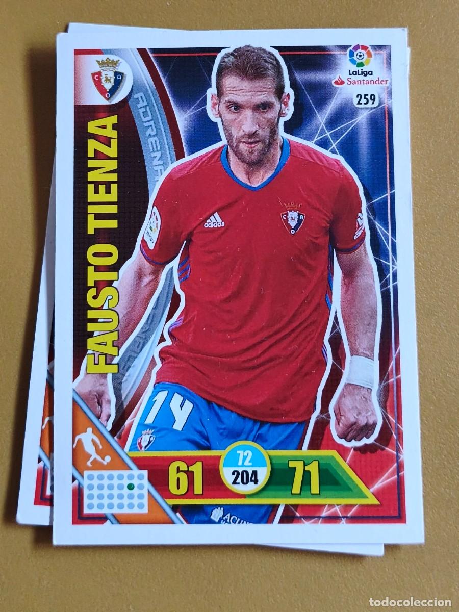 Fu&szlig;ball-Sticker: fausto tienza, adrenalyn 2016 17