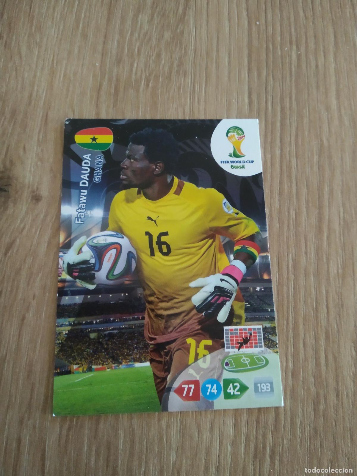 Fu&szlig;ball-Sticker: FATAWU DAUDA GHANA CROMO FUTBOL PANINI ADRENALYN MUNDIAL 2014 WORLD CUP COPA DEL MUNDO