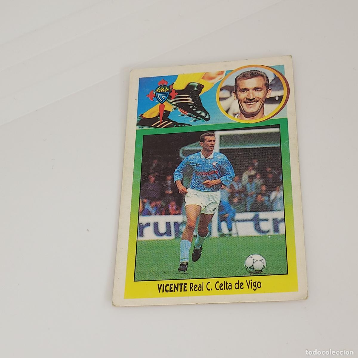 Fu&szlig;ball-Sticker: CROMO VICENTE R. C. CELTA DE VIGO 1993 1994 93 94 EDICIONES ESTE CARTON SIN PEGAR