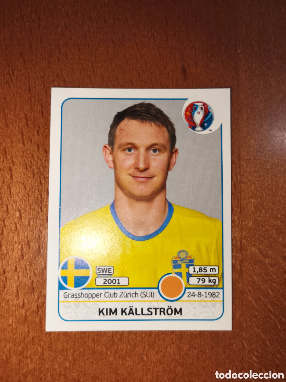Fu&szlig;ball-Sticker: Kim Kallstrom n&deg;560 UEFA Euro 2016 Suecia