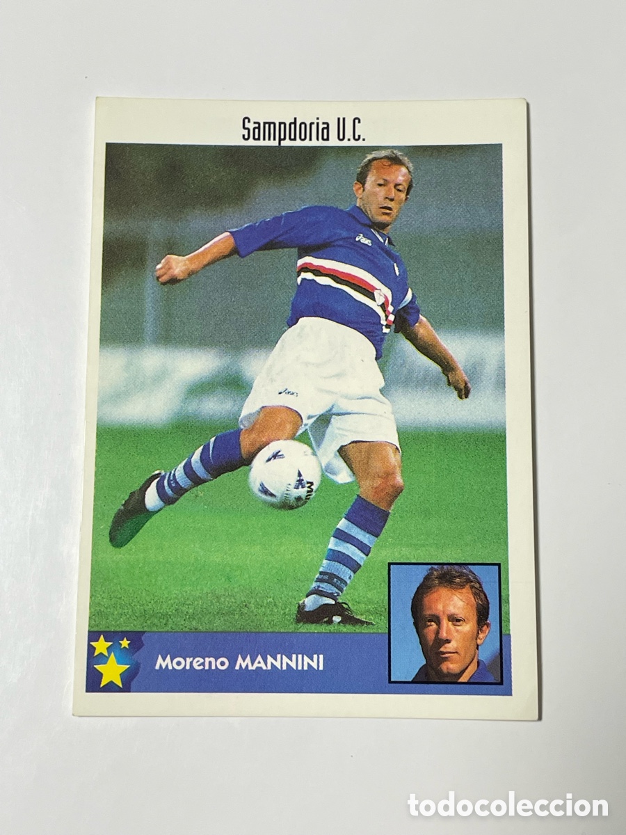 Cartes &agrave; collectionner de Football: Moreno Mannini Sampdoria Panini Los mejores equipos de Europa 1997/98 #231