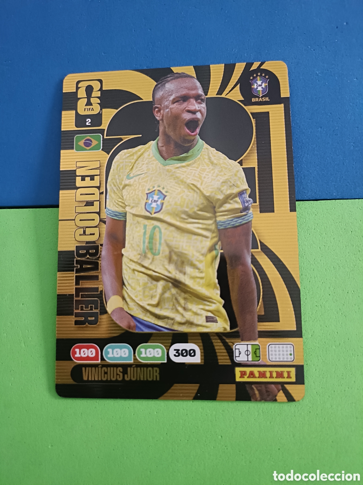 Fu&szlig;ball-Sticker: Adrenalyn XL Fifa World cup 2026 mundial - Golden baller 2 Vinicius Jr