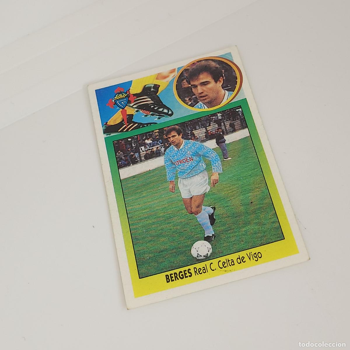 Cromos de F&uacute;tbol: CROMO BERGES R. C. CELTA DE VIGO 1993 1994 93 94 EDICIONES ESTE ADHESIVO SIN PEGAR