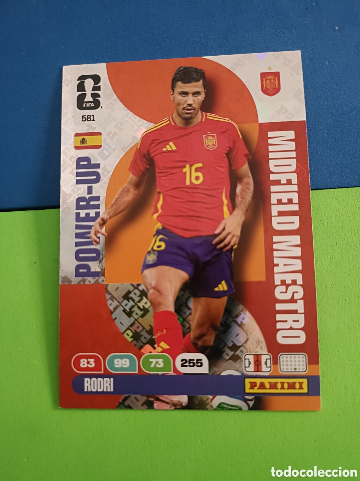 Cromos de F&uacute;tbol: Adrenalyn XL Fifa World cup 2026 mundial - Power Up 581 Rodri Espa&ntilde;a