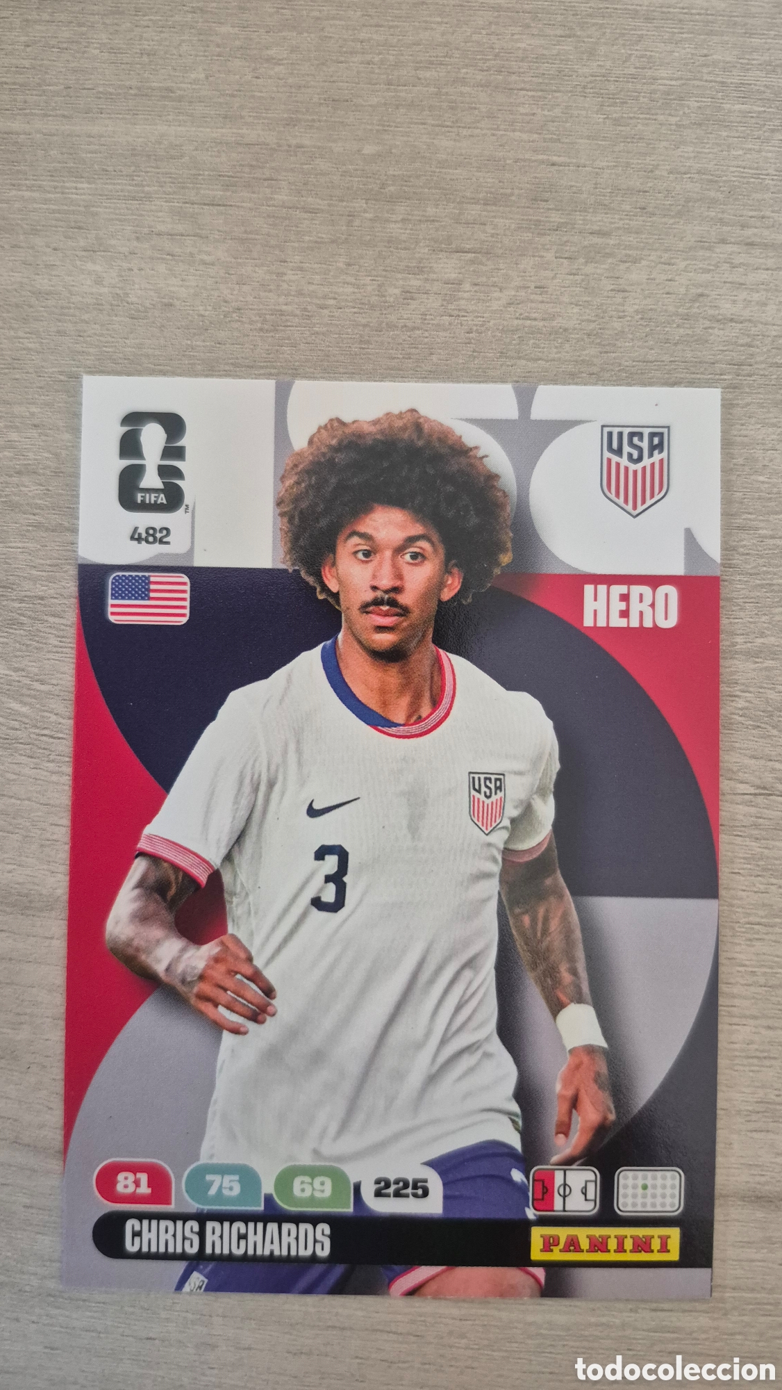 Cromos de F&uacute;tbol: N&deg;482 Estados Unidos Chris Richards Adrenalyn FIFA World Cup 26