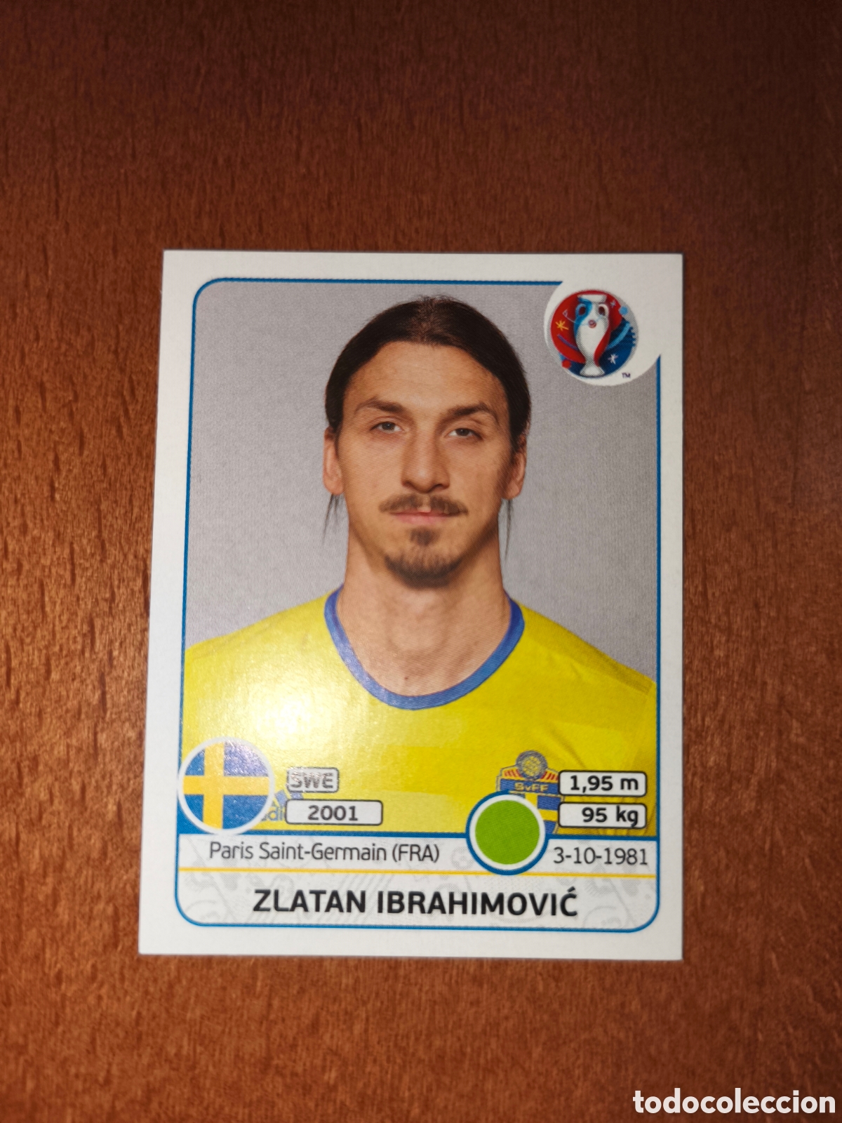 Cromos de F&uacute;tbol: Zlatan Ibrahimovic n&deg;567 UEFA Euro 2016 Suecia