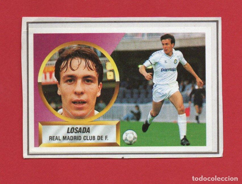 Cartes &agrave; collectionner de Football: ESTE 88 89 LOSADA FICHAJE N&ordm; 4 DEL REAL MADRID RECORTADO DE ALBUM ESTE 1988 1989