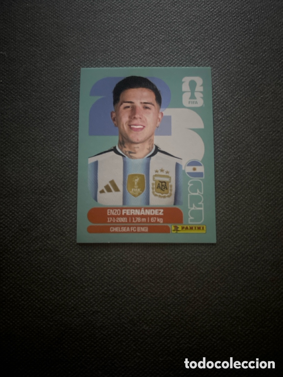 Cromos de F&uacute;tbol: Enzo Fernandez ARG 8 Argentina Mundial FIFA World Cup 2026 26